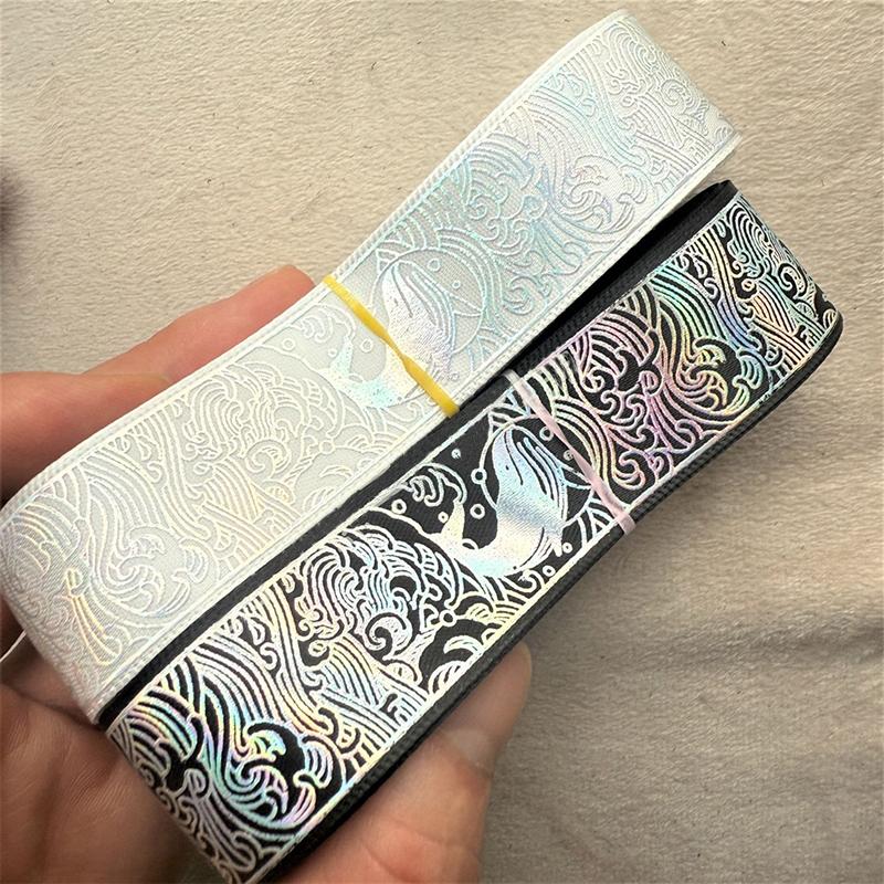 2.5cmx4.5m/Rolle Mehrfarbig Kopfschmuck Hut Heißprägemuster Brosche Abzeichen Lasermuster Geschenkbox