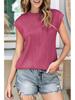 Women's Casual Loose-Fit Round Neck Short Sleeve Top