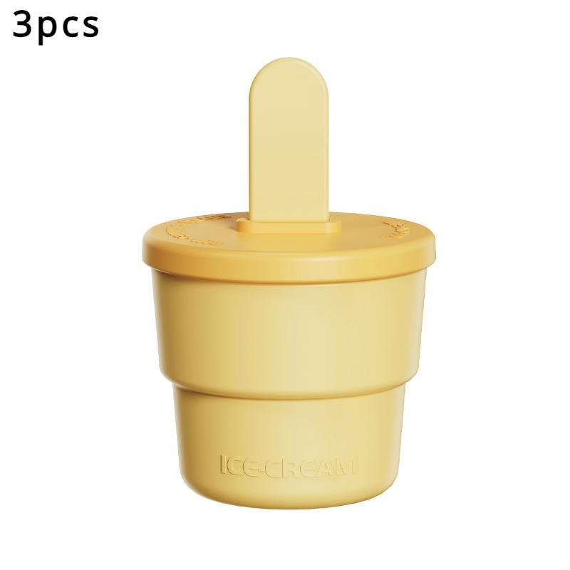 

3 шт. мини-силиконовые формы для мороженого, формы для мороженого своими руками, формы для мороженого для фруктового мороженого, принадлежности для летних вечеринок, формы для мороженого для детей 3pcs жёлтый