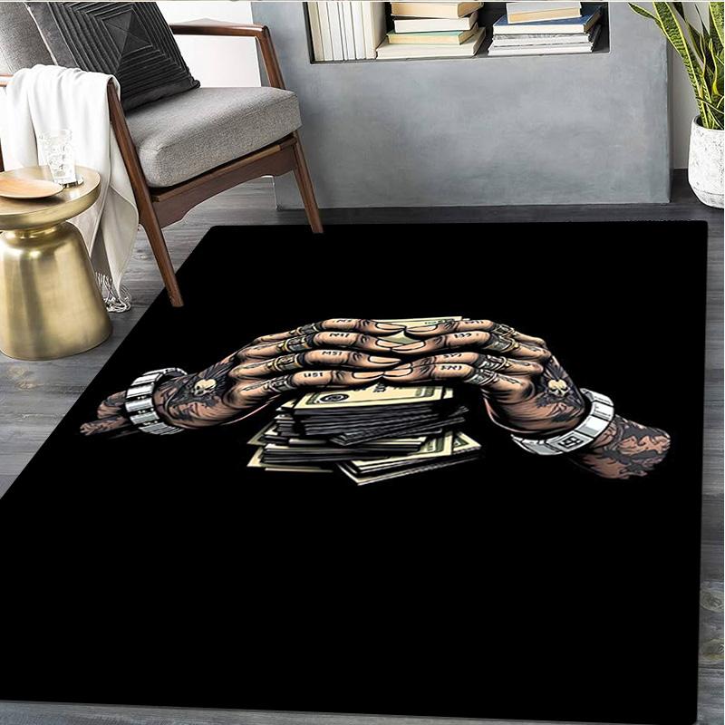 1Pc Dices Print Rug - Home Decoration Carpet For Living Room Bedroom Flooring Computer Chair Area Rug