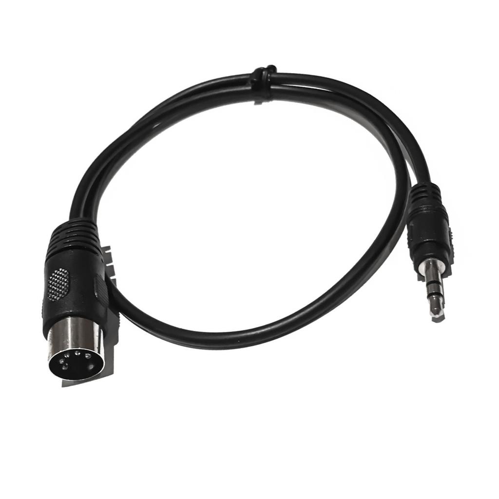 50cm 5-Pin Din Stecker auf 3,5mm Klinkenstecker Kabelverlängerung Soundkabel zum Anschluss europäischer Stereoanlagen