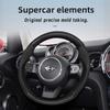 For MINI Perforated Leather & Carbon Fiber Texture Steering Wheel Cover Mini Cooper R56 R50 Countryman R60 U25 Accessories