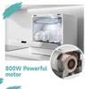 Dishwasher, 6 programs, 8 place settings, uses approx. 5 liters of water, suitable for family kitchens, apartments and student dormitories