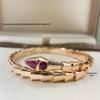 Seiko 18K Gold & Diamond Snake Bracelet: Women's 925 Sterling Silver, Double Circle, Mother-of-Pearl Inlay.