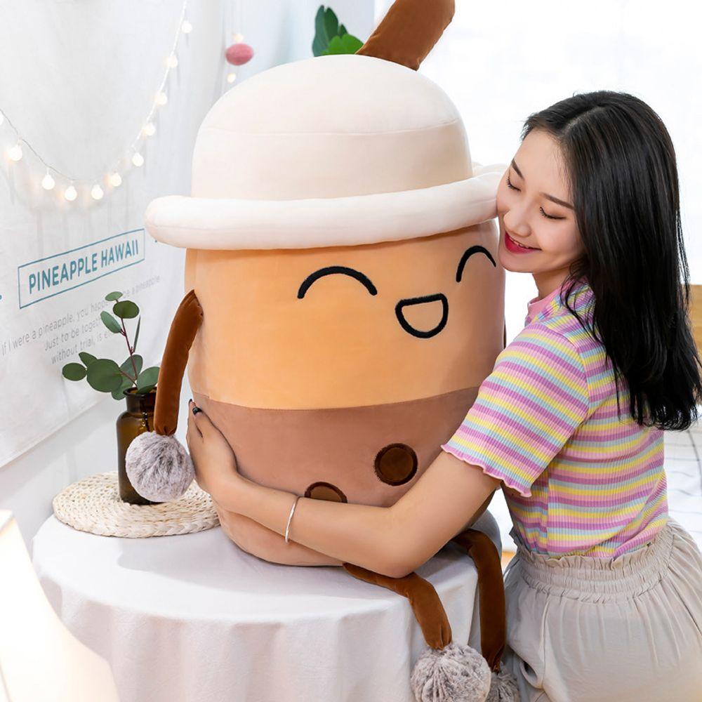 Gifts Pearl MilkTea Plush Toys Boba Cup Pillow Bubble Milk Tea Stuffed Doll Bubble Milk Tea Plushie
