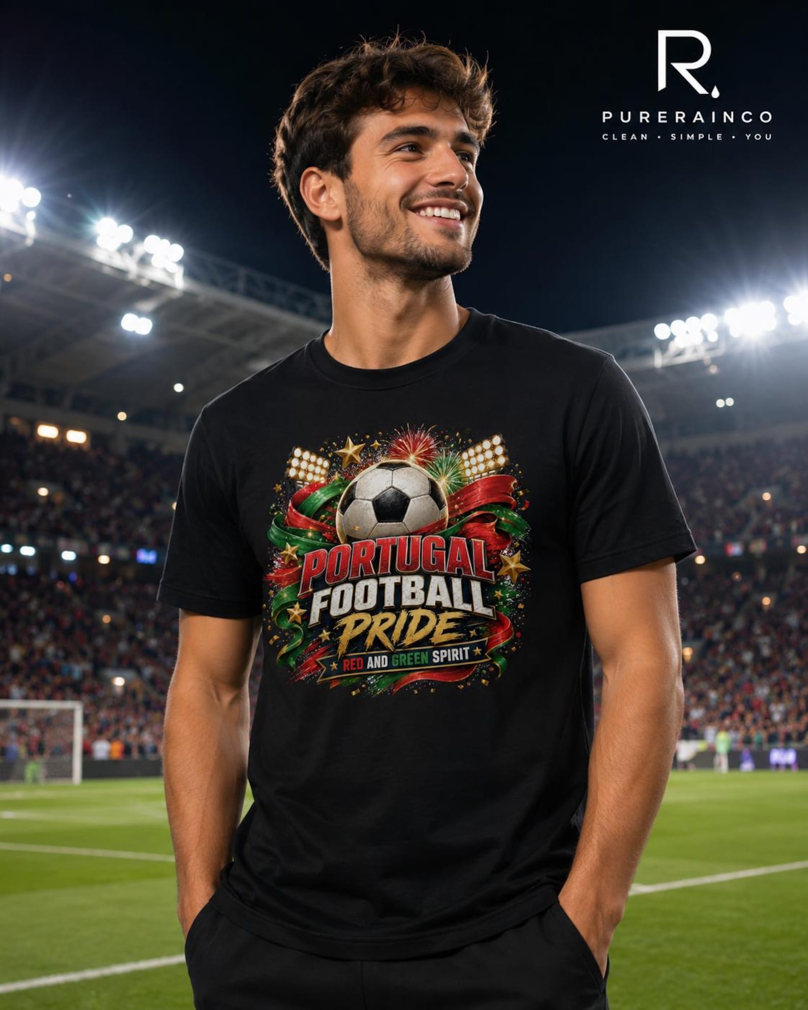 Portugal Football Pride Shirt, Red And Green Spirit T-Shirt, Portuguese Soccer Fan Gift XL