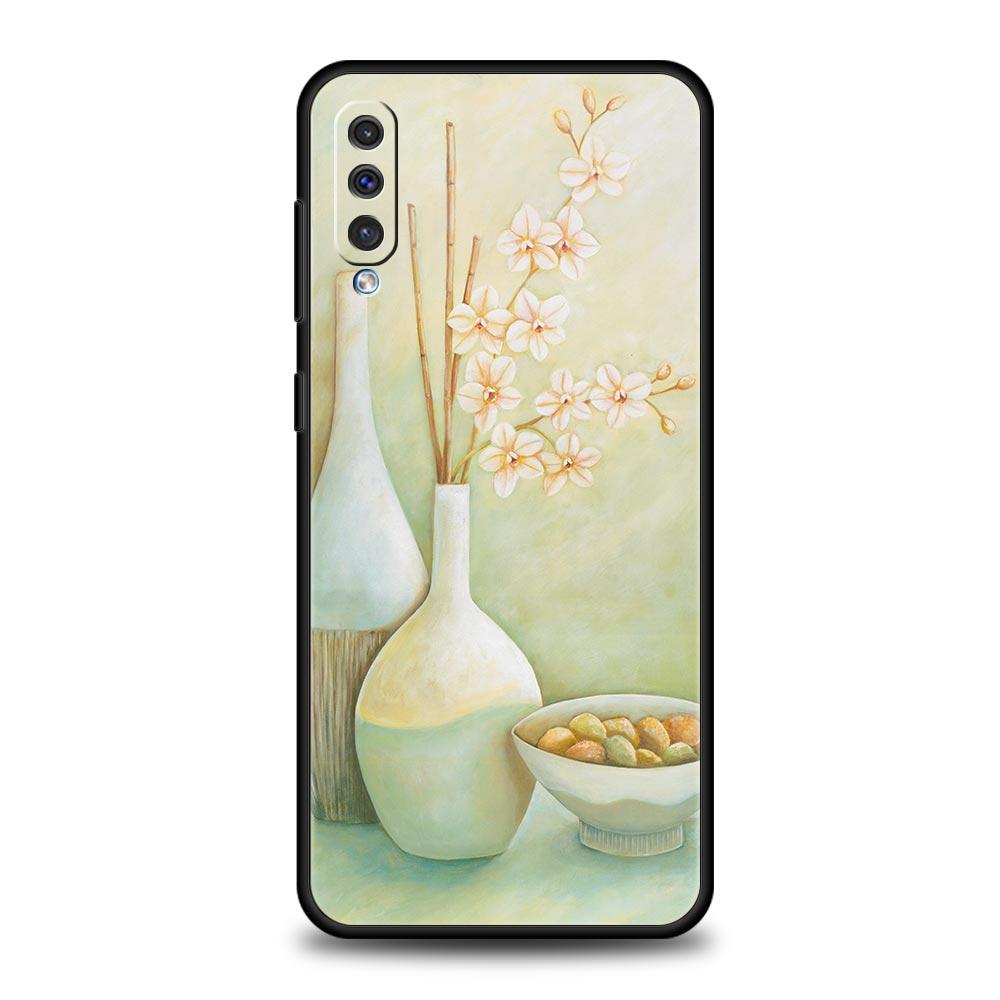Art Lnk Wash Painting Flower Case For Samsung A56 A36 A26 A54 A52 A24 A14 A50 A72 A70 A06 A12 A22 A34 A42 A32 A04s A16 5G Cover