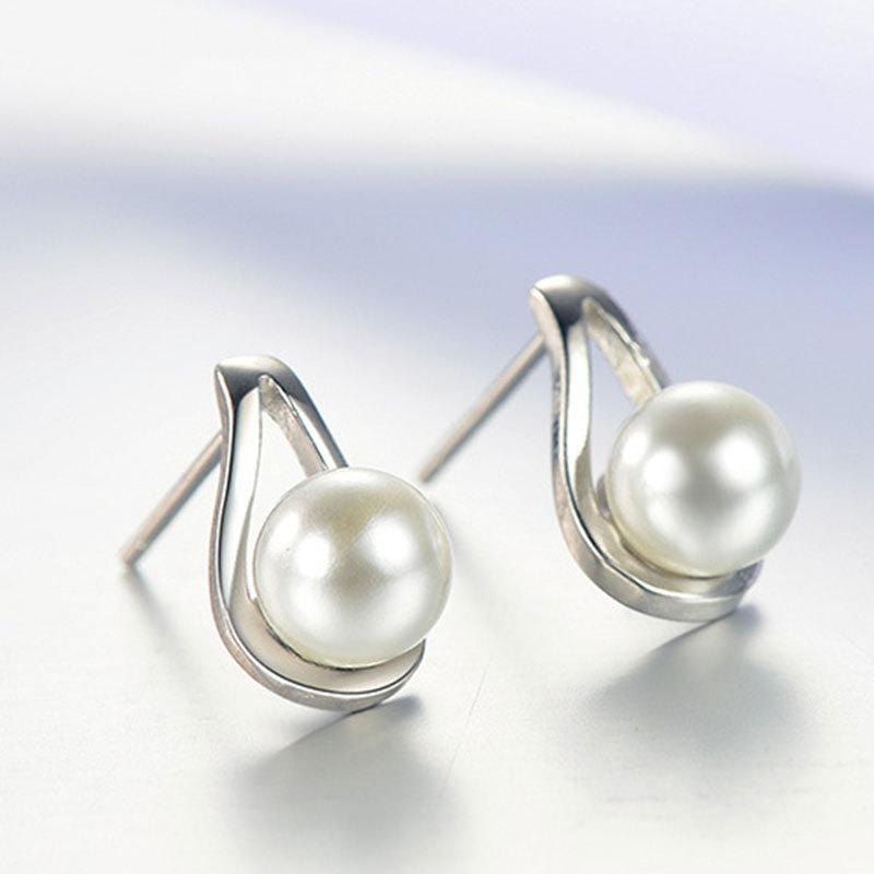 Female Stud Earrings Temperament, Female Happiness Ruyi Earrings Fashion Silver-plated Jewelry