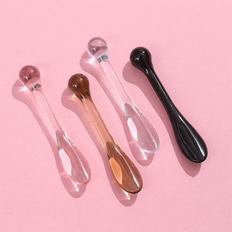 1/3Pcs Acrylic Cosmetic Spatulas Scoop With Box Face Cream Mask Mud Mixing Spoon Beauty Tools Absorb Roller Facial Applicator