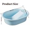 Bazin de spălat îngroșat din plastic, cadă mare pentru rufe, pentru spălarea manuală a hainelor