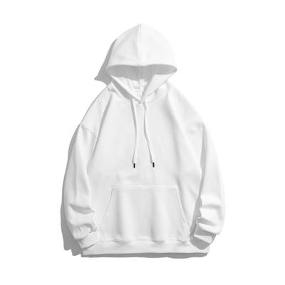Pure Katoenen Hoodie voor Mannen in Herfst en Winter Plus Fluweel Trend Zwaar Veelzijdig Bovenkleding Losse Casual Buitenjas voor Mannen