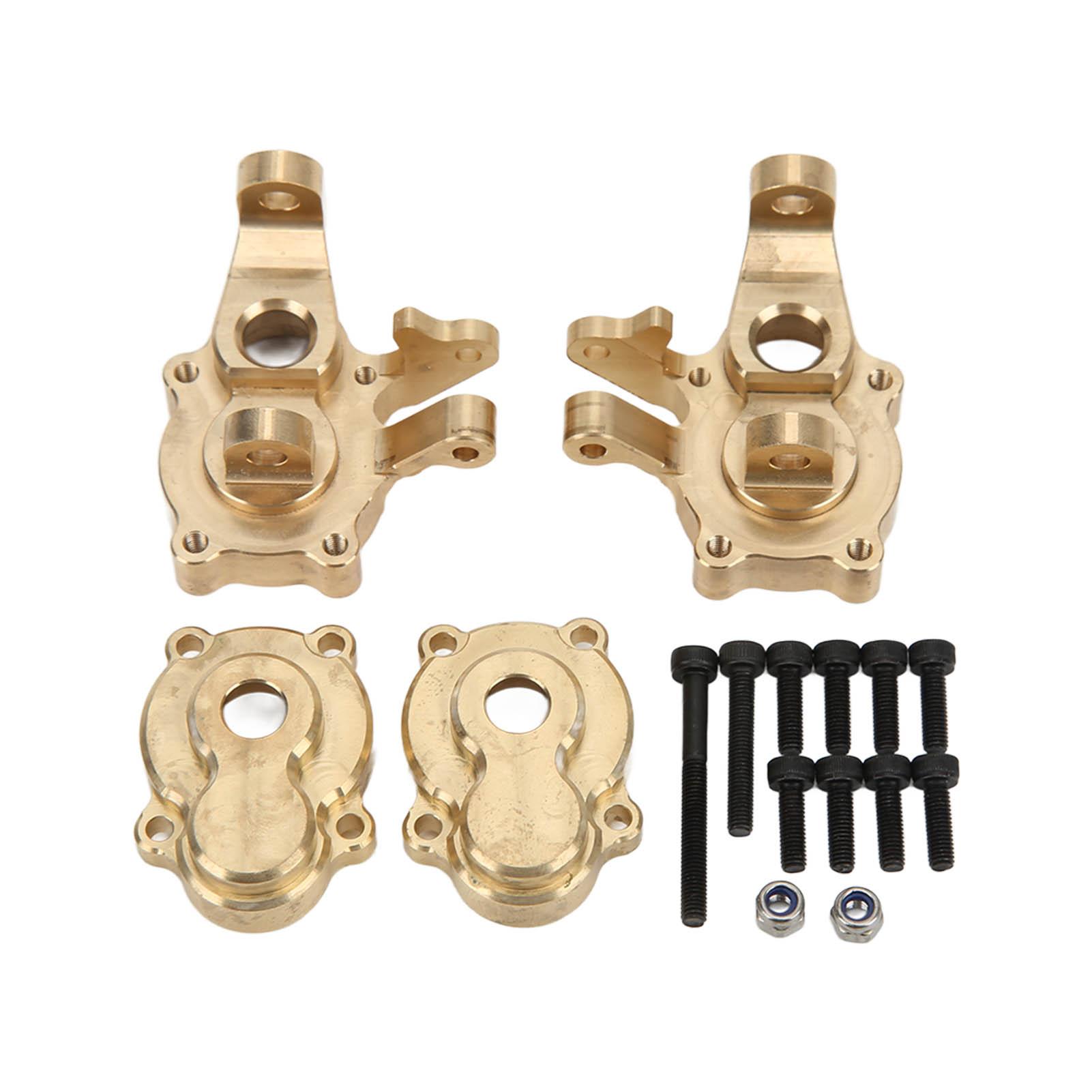 

RC Brass Front Steering Knuckles Portal Drive Housing Set for YiKong YK4102 YK4103 YK4082 110 RC