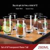 Shangqi Octagonal Heat-Resistant Glass Drinking Set, 6-Pack