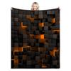 1pcs Soft & Breathable Fashion Blanket For Sofa - Comfortable Plaid Print Blanket with Deep Pocket, Hypoallergenic, Easy Care