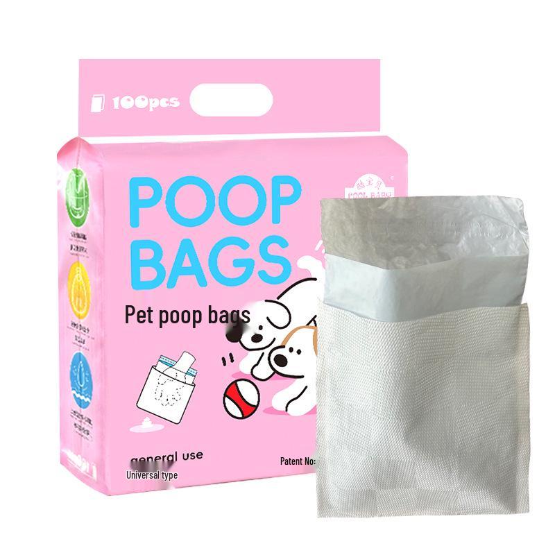 Easy-Open Disposable Poop Bags - Durable Pet Waste Bags for Outdoor Dog Walks