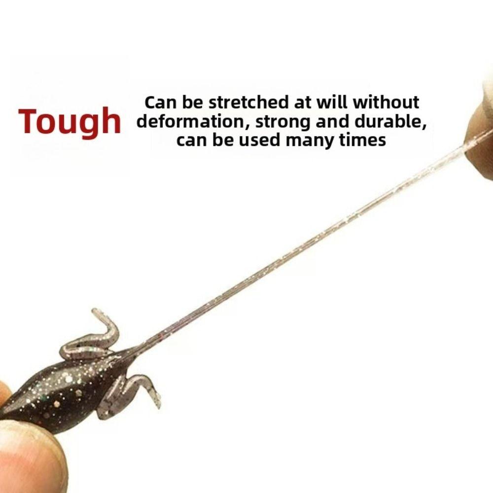 Soft Material Soft Fishing Lures with hook Artificial Worm Shape Bionic Tadpole Bait Lure Fishing