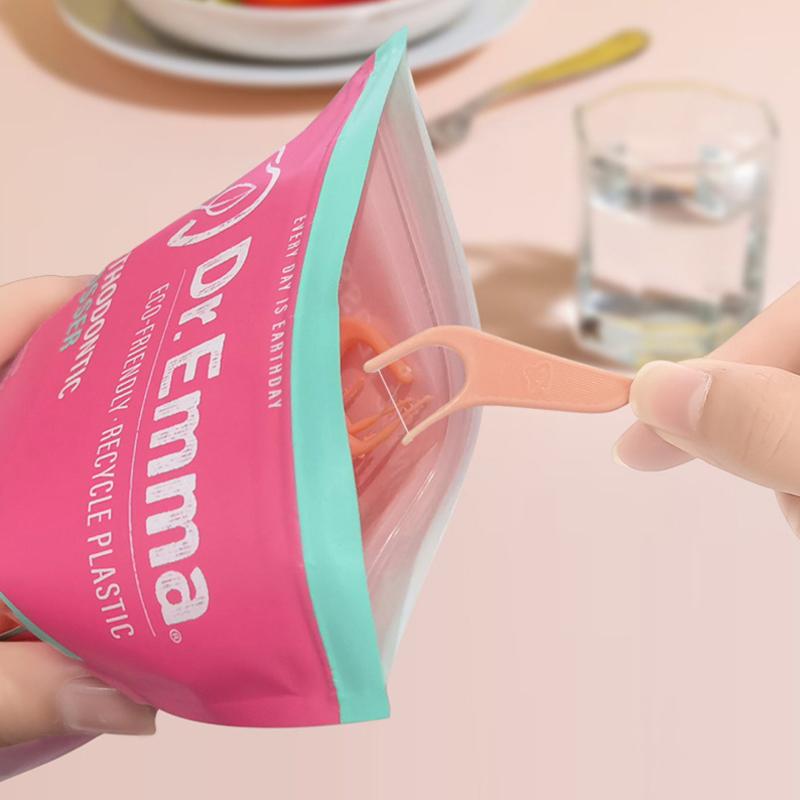 60Pcs Orthodontic Flossers For Braces - Ortho Dental Floss Picks For Adults & Kids Fits Under Arch Wire