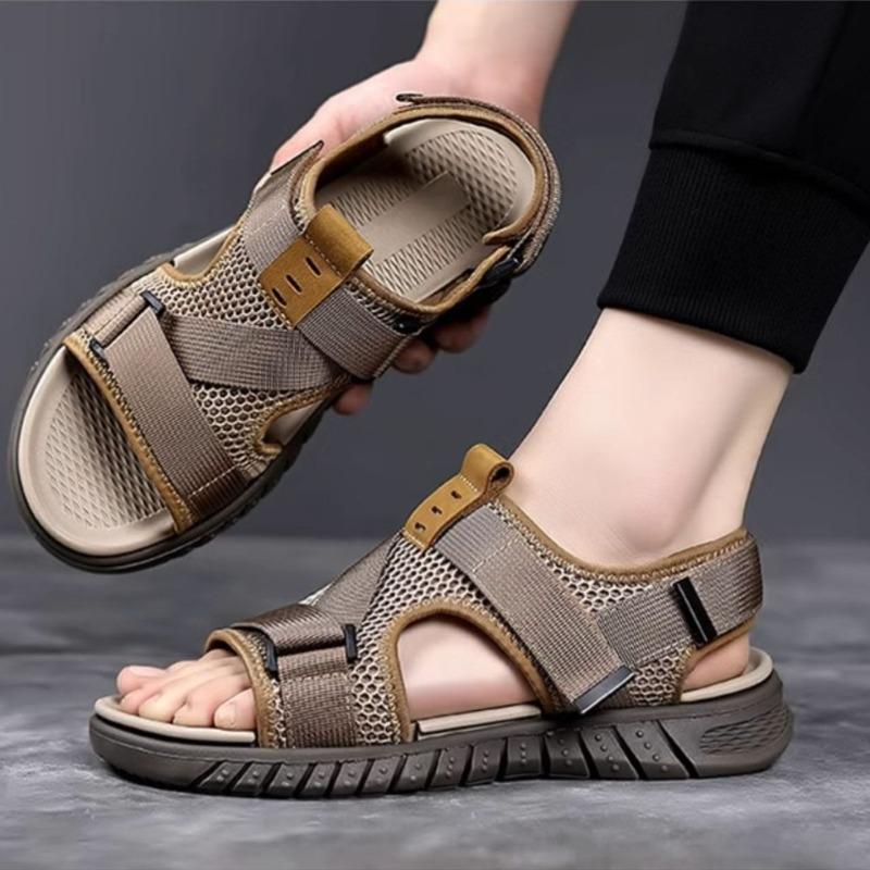Fashion Men's Sandalias 2025 Summer New Beach Sandals Breathable Casual Sport Sandals for Men Outdoor Trekking Sandals Sandalias Hombre