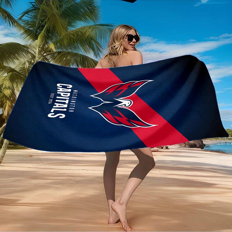 Washington Team Spirit Beach Towel Microfiber Beach Towel, Lightweight and Quick-Dry, for Summer Travel, Swimming Pool Fan Birthday Gift