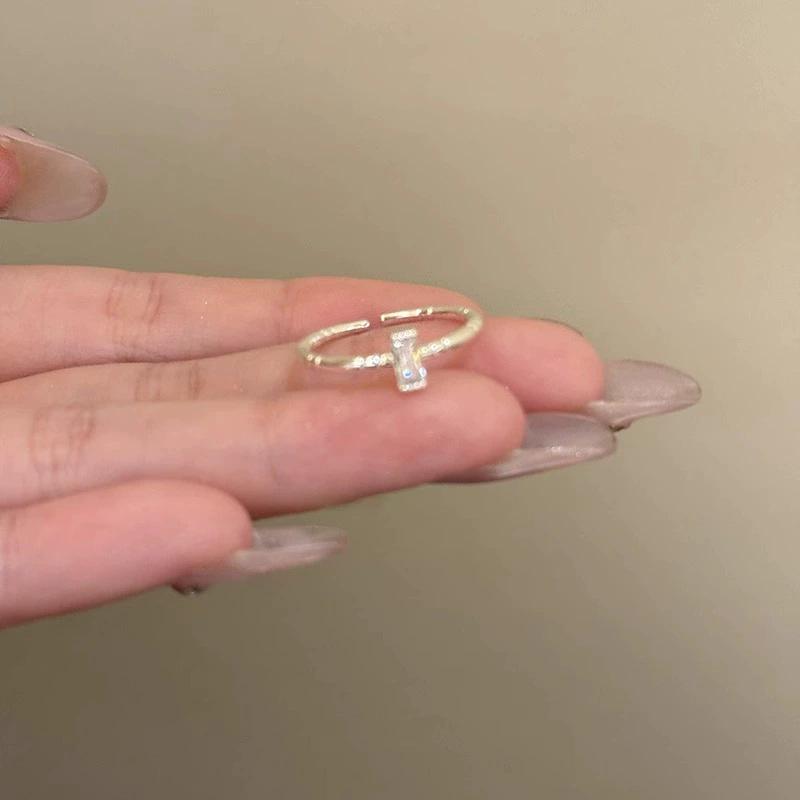 Exquisite Geometric Stackable Ring: Adjustable, Versatile, and Irregular Design for Women