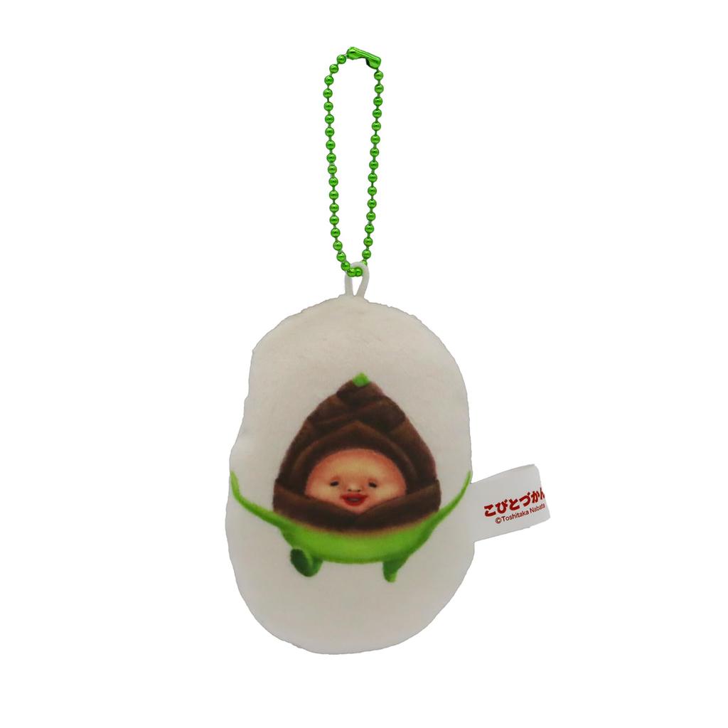 Shinada [Kobito Zukan] Fluffy Ball Chain Mascot Bamboo Kobito