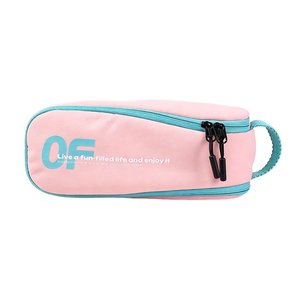 Macaron Color Pen Bag Nylon Stationery Organizer Portable Pencil Case Students
