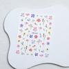 3D Embossed Floral Nail Stickers: Colorful Dried Five-Petal Flowers
