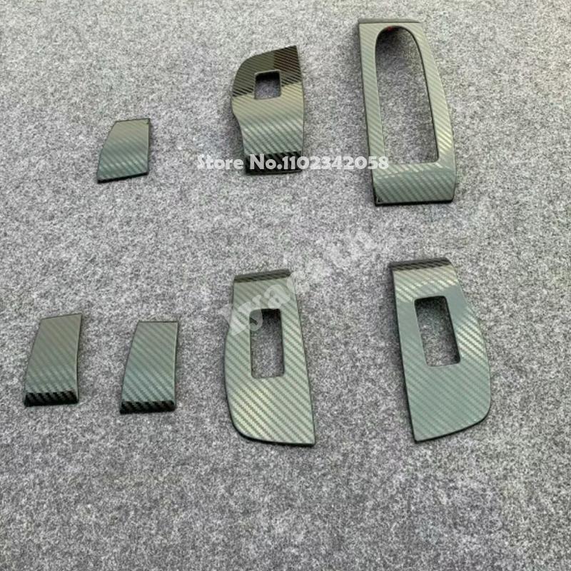 LHD RHD For Mazda 3 Axela BP CX-30 DM Accessories    Car Window rise Glass Lift Switch Button Cover Trim Sticker