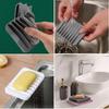 Square Creative Soap Dish, No-Drill Simple Drainage Holder for Waterless Storage