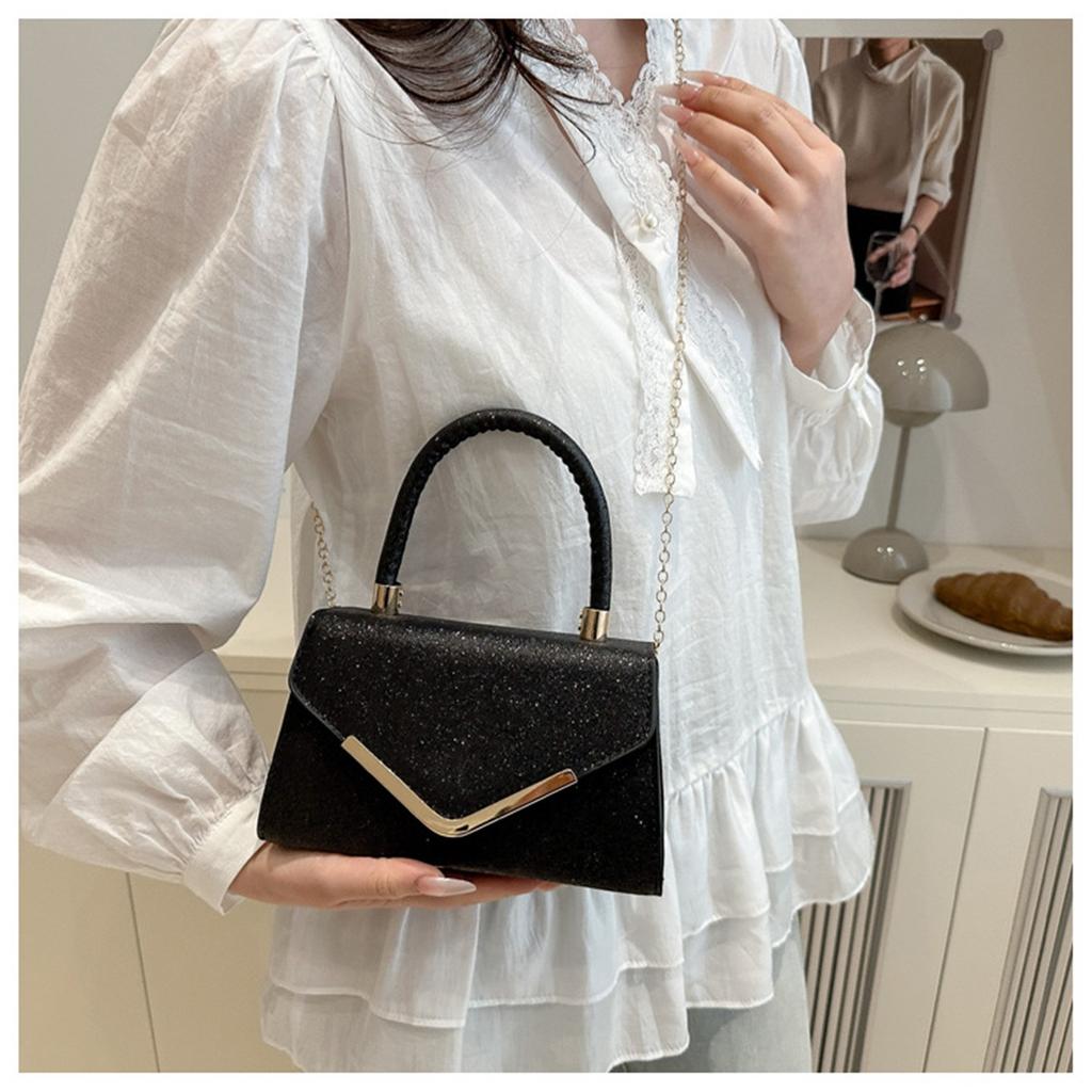 Pure Colour Women Trend Casual Simple Commuter Single Shoulder Crossbody Small Square Bag