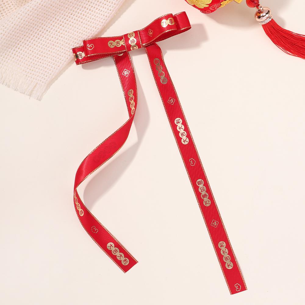 Candy Ribbon Tassel Bowknot Hair Clips Sweet Women Streamer Hairpin for Women Girls Long Bows Barrettes Head Clip Accessories