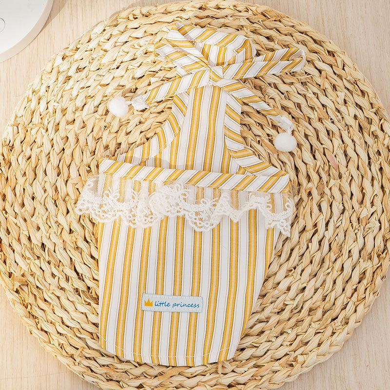 

Летнее дышащее тонкое кружево в котенка против выпадения шерсти прохладная тонкая дышащая одежда для собаки питомца кошки на двух лапах XL (recommended weight 11-7.5 kg) оранжевый