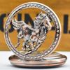 Classic Western Riding Cowboy Horse Quartz Pocket Watch Retro Men's Women's Necklace Pendant Gift