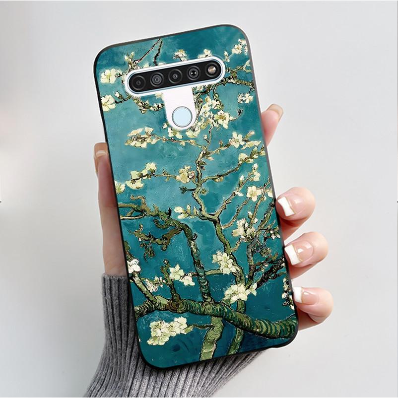 Printing Pattern Case For LG Q61 / LG K61 / LG Q70 Cover Fundas Soft Silicone Black Shell Cute Flower Cartoon Casing Coque Capa