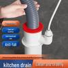 Tri-Head Anti-Odor Kitchen Drain Pipe Separator