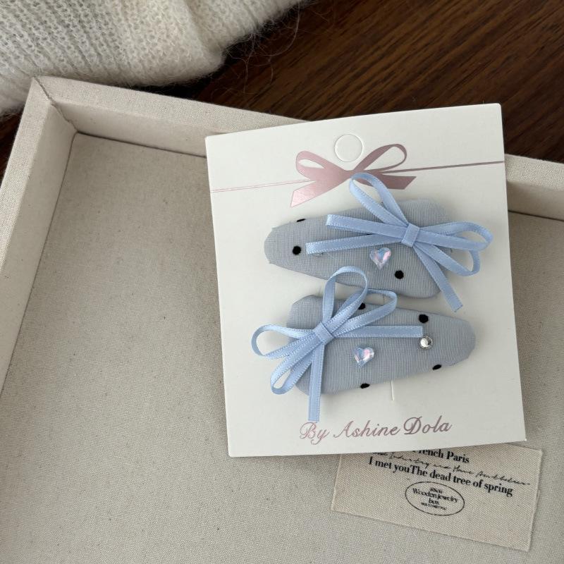 Polka Dot Bow Hair Clip Set - Baby & Toddler Accessories