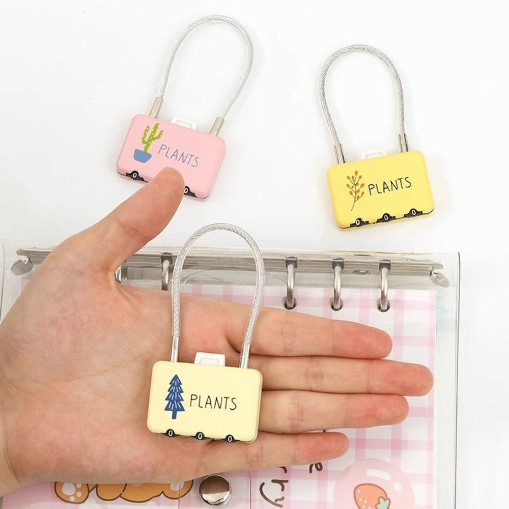

3 Digit Password Password Lock Creative Suitcase Lock Durable Padlock Diary