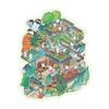 Cartoon Miniature Scene 3D Stickers Three-dimensional DIY 3D Landscape Sticker Kawaii Landscape Sticker Festival Birthday Gift