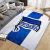 Hertha Berlin Flannel Printed Carpet, Home Sofa Decoration for Living Room & Bedroom, Non‑Slip Play Flannel Floor Mat for Game Room