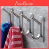Heavy-duty Stainless Steel Wall Hooks No Drilling Required Perfect For Towels And Hats