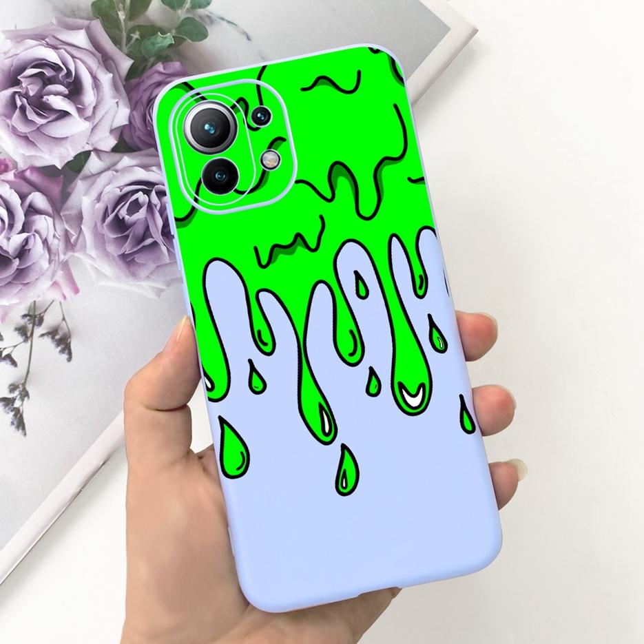 For Xiaomi Mi 11 Lite 5G Case Cute Fashion Painted Cover Soft TPU Phone Case For Xiaomi Mi 11 Pro Mi11 Lite 11Lite Fundas Bumper