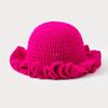 Handmade Wool Knit Hat: Thick, Windproof, Simple, Versatile, Solid Color for Autumn and Winter.