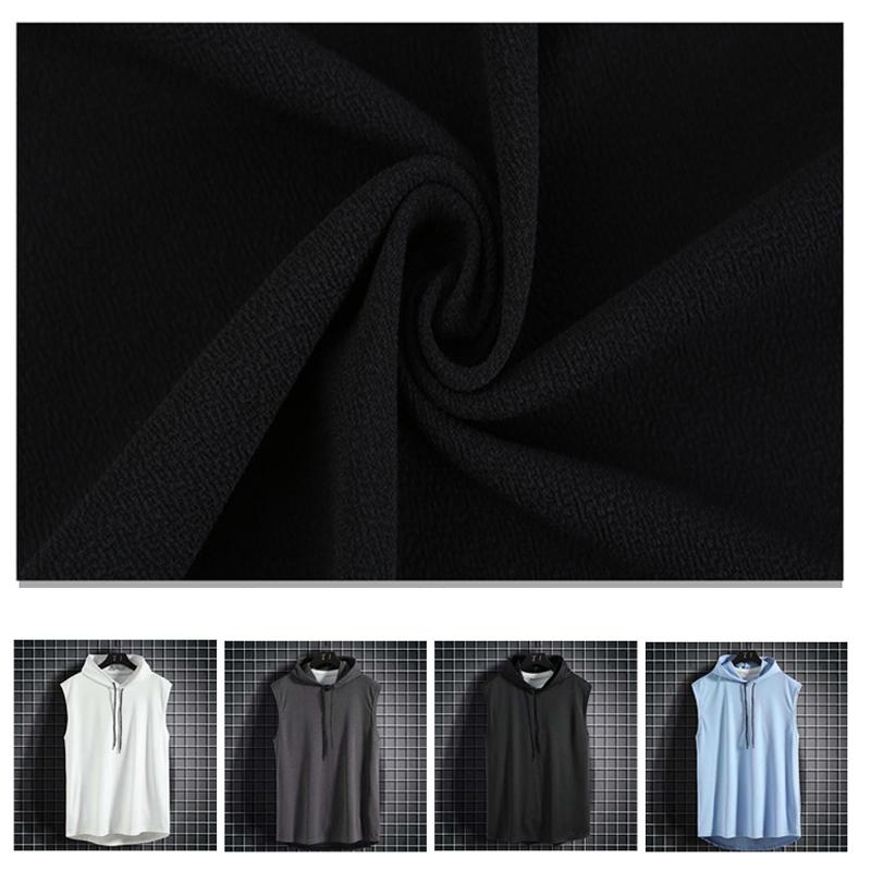 Canotta da uomo con cappuccio da palestra senza maniche, canotta da fitness, sportiva, con cappuccio, per muscoli