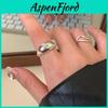 Trendy Adjustable Open Ring For Women Stylish Minimalist Design Geometric Copper Jewelry 2022 Chic Winter Accessory