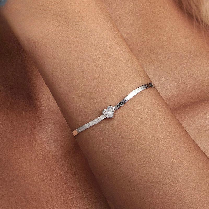 Original Sparkling Love Zircon Bracelet for Women, Simple, Light, Luxurious and High-end S925 Sterling Silver Bracelet Jewelry