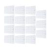 15PCS Rabbit Feet Pad Food Grade Plastic Easy Cleaning Bunny Cage Floor Mat for Guinea Pig White