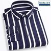 Herre Stripet Strykefri Langermet Skjorte—Vår/Sommer Kolleksjon