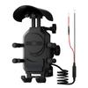 Supporto per telefono da moto AntiShake, antipioggia e sole, ricarica wireless da 15 W, porta A+C ricaricabile