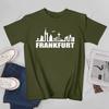 Unisex Unisex Frankfurt GerUnisexy Skyline GerUnisex Souvenir Tshirt Tees T Shirts WoUnisex Boys 100 Cotton TShirt