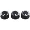 3PCS 84141127 AC Temperature Knob for Chevy Express & for GMC Savana | Compatible with Chevy Express 1500 2500 3500 (2008-2021), Compatible with GMC